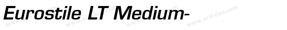 Eurostile LT Medium字体转换
